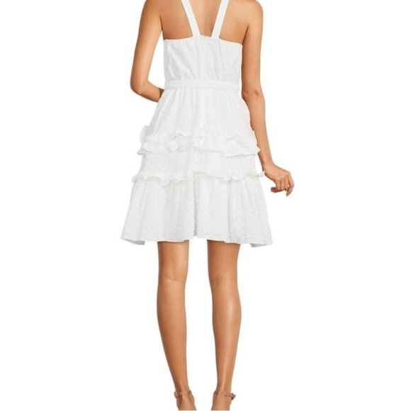 LDT Celia White Eyelet Tiered Mini Dress- NWT - Picture 8 of 15